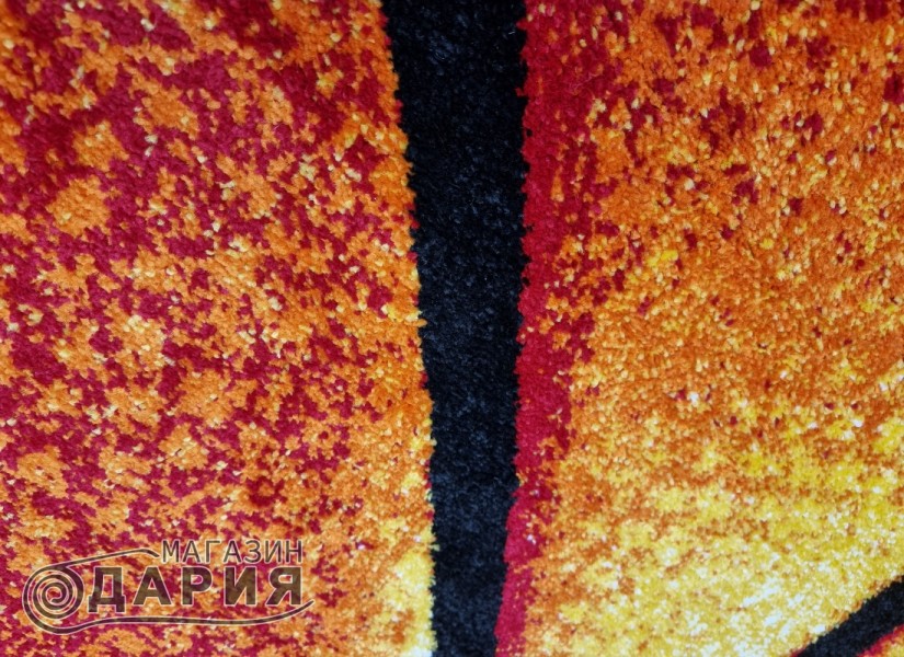Тъкан килим MAGNOLIA 140 red/orange КРЪГ